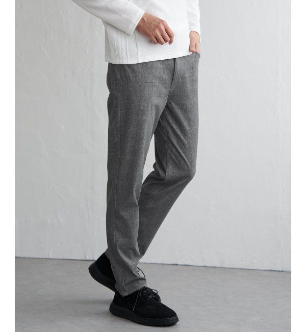 ikka「GOKU楽パンツ EASY STRETCHチェック5P」|その他|グレー