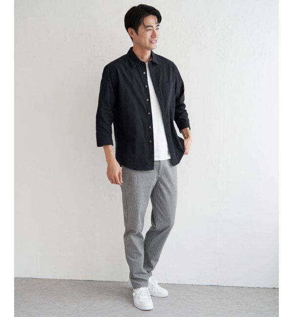 ikka「7.5分袖ドライタッチシャツ」|シャツ・ブラウス|