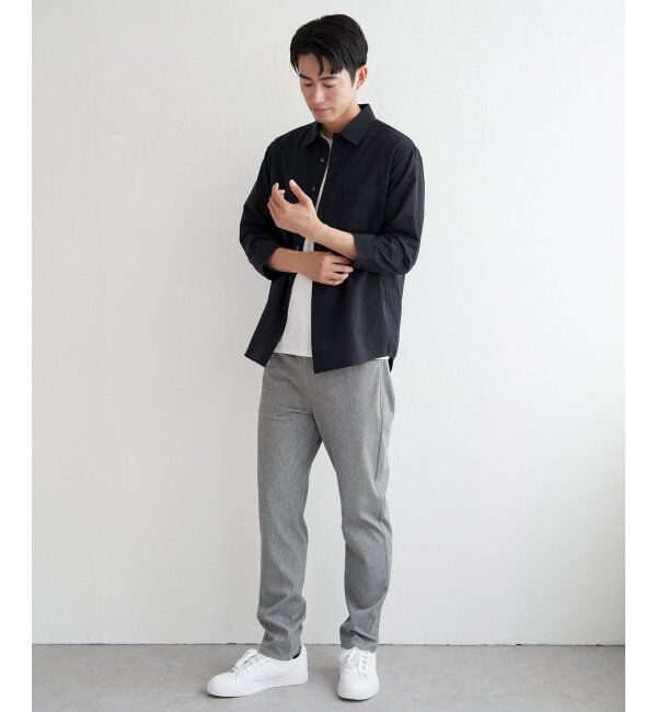 ikka「7.5分袖ドライタッチシャツ」|シャツ・ブラウス|