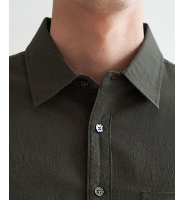 ikka「7.5分袖ドライタッチシャツ」|シャツ・ブラウス|