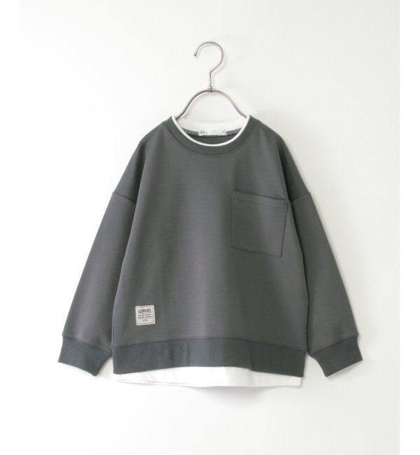 ikka kids「ゴクラクカノコDBレイヤーPO」|Tシャツ・カットソー|チャコール