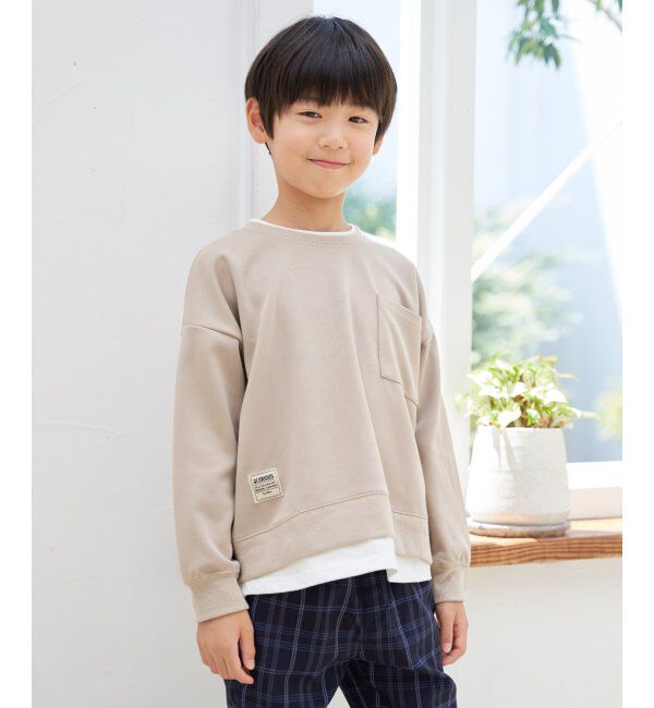 ikka kids「ゴクラクカノコDBレイヤーPO」|Tシャツ・カットソー|ベージュ