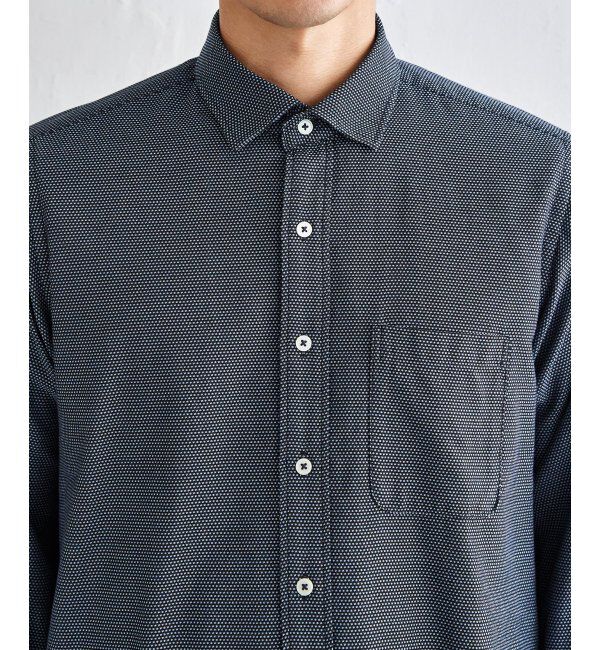 IKKA LOUNGE「デニムライクスイスカラーシャツ」|シャツ・ブラウス|