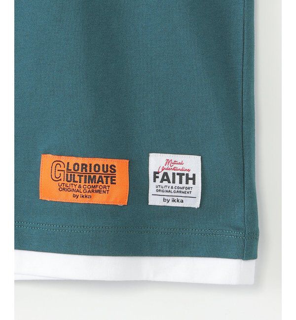 ikka kids「冷感裾レイヤードプリントTシャツ（120~160cm）」|Tシャツ・カットソー|