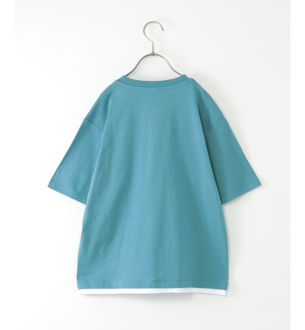 ikka kids「冷感裾レイヤードプリントTシャツ（120~160cm）」|Tシャツ・カットソー|