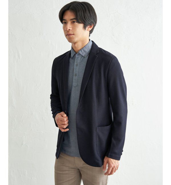 IKKA LOUNGE「ＧＯＫＵラクワークメランジライトＪＫＴ」|テーラードジャケット|