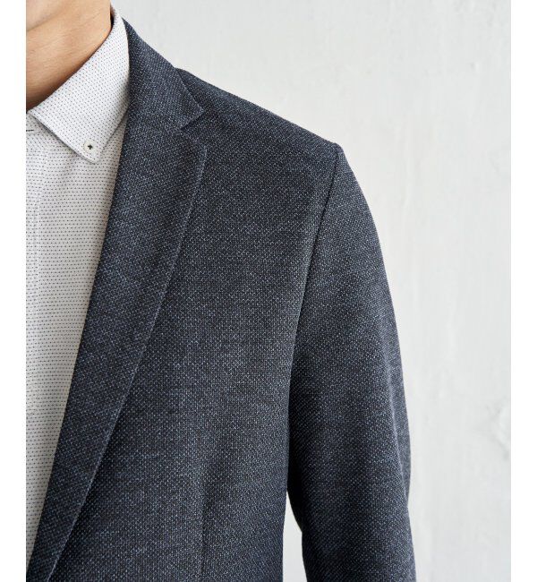 IKKA LOUNGE「ＧＯＫＵラクワークメランジライトＪＫＴ」|テーラードジャケット|