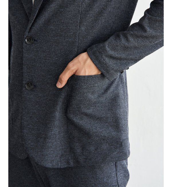 IKKA LOUNGE「ＧＯＫＵラクワークメランジライトＪＫＴ」|テーラードジャケット|