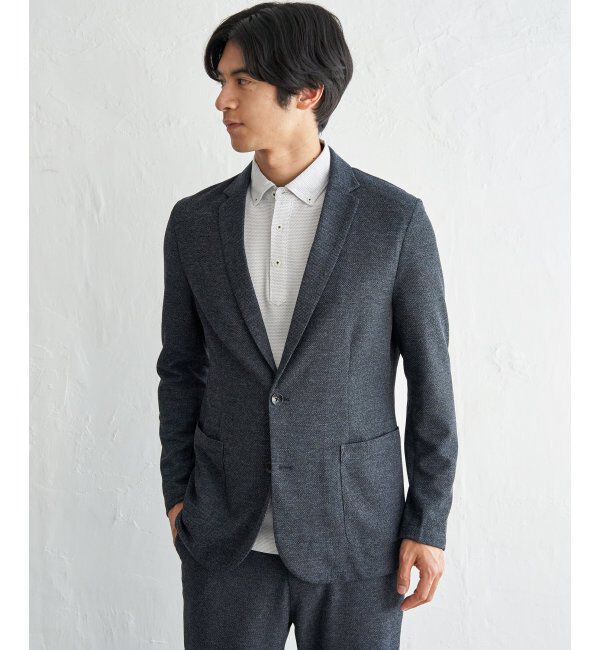 IKKA LOUNGE「ＧＯＫＵラクワークメランジライトＪＫＴ」|テーラードジャケット|