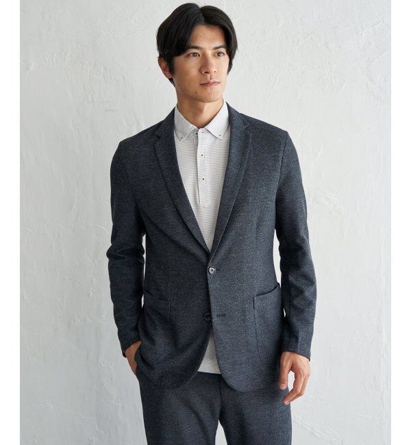 IKKA LOUNGE「ＧＯＫＵラクワークメランジライトＪＫＴ」|テーラードジャケット|