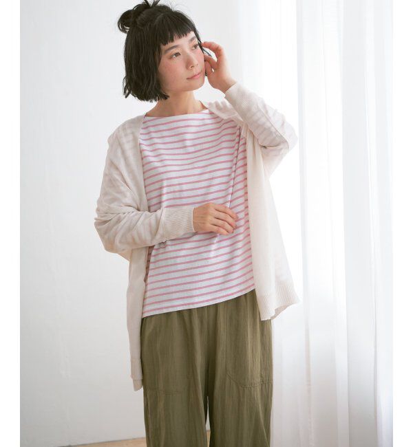 Lbc with Life「リネンライクトッパーカーディガン」|カーディガン|オフホワイト