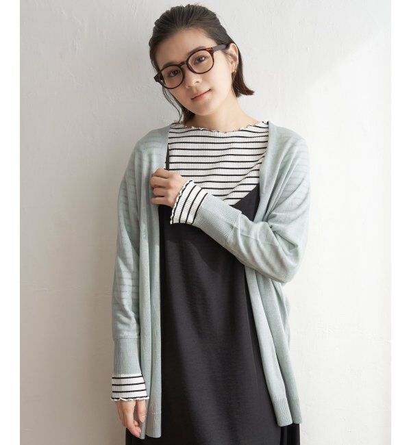 Lbc with Life「リネンライクトッパーカーディガン」|カーディガン|