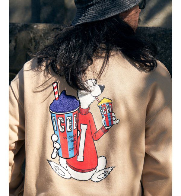 VENCE share style「ICEE サガラ刺繍トレーナー」|スウェット・ジャージ|ブラウン