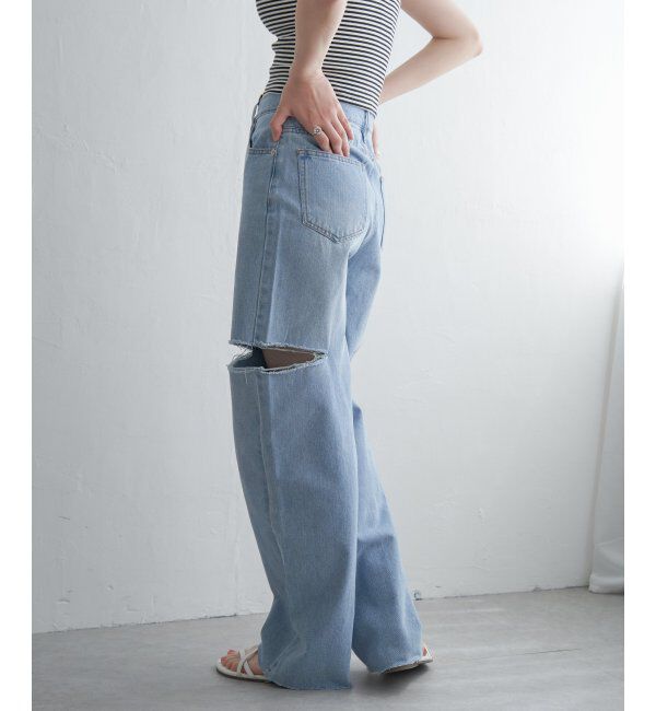 VENCE share style「ダメージデニム」|デニム|