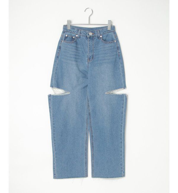 VENCE share style「ダメージデニム」|デニム|