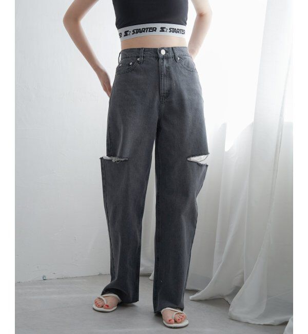 VENCE share style「ダメージデニム」|デニム|