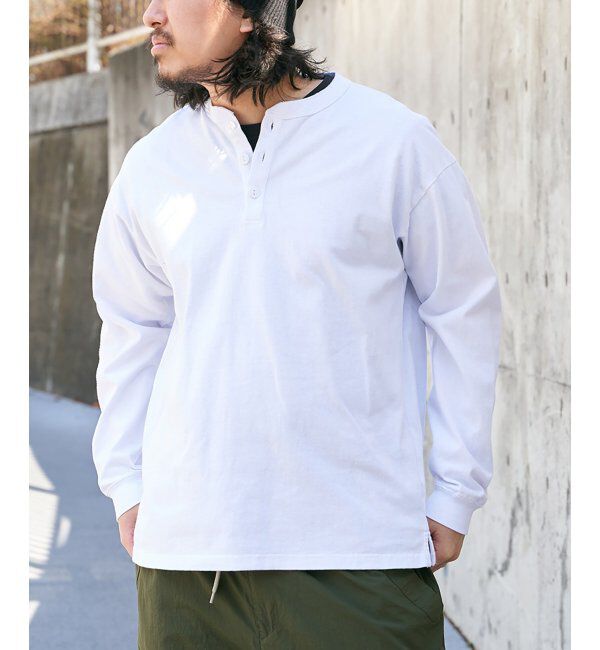 VENCE share style「【Goodwear】ヘンリーネックBIGロンT」|Tシャツ・カットソー|オフホワイト