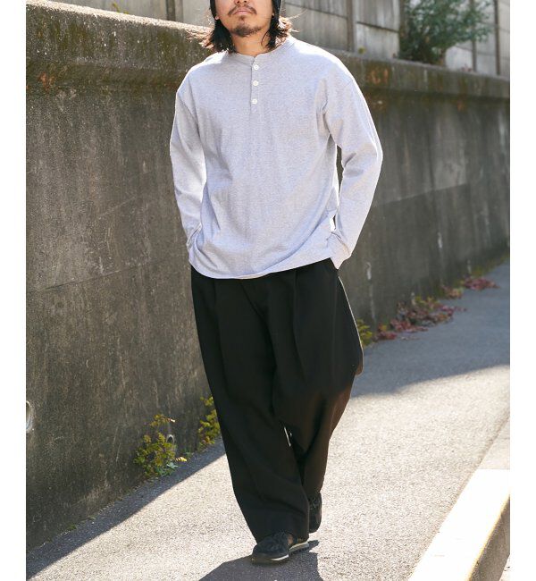 VENCE share style「【Goodwear】ヘンリーネックBIGロンT」|Tシャツ・カットソー|