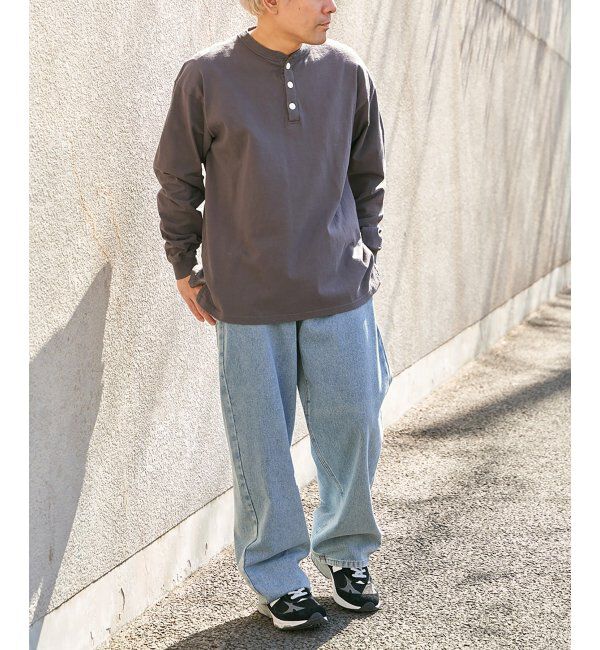 VENCE share style「【Goodwear】ヘンリーネックBIGロンT」|Tシャツ・カットソー|