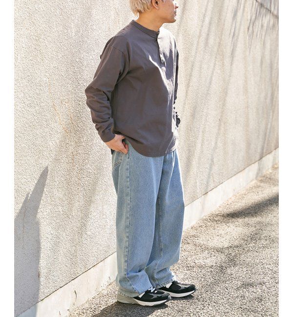 VENCE share style「【Goodwear】ヘンリーネックBIGロンT」|Tシャツ・カットソー|