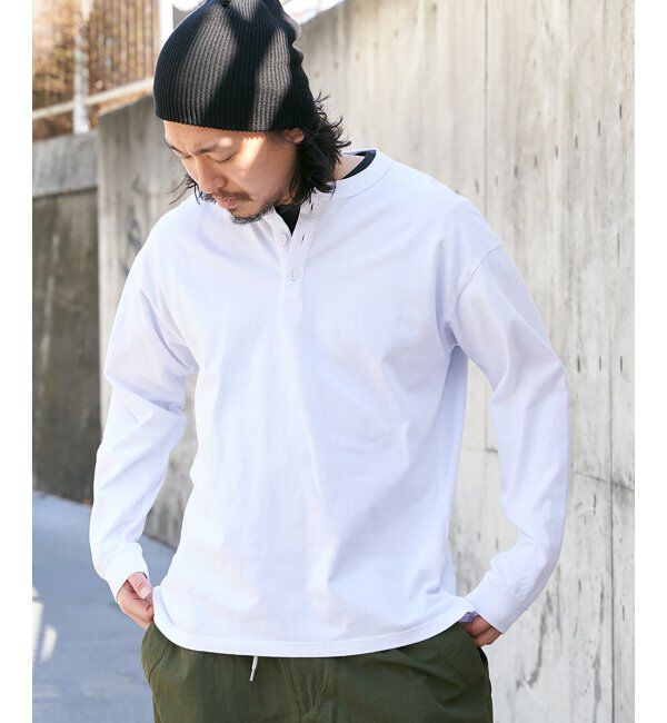 VENCE share style「【Goodwear】ヘンリーネックBIGロンT」|Tシャツ・カットソー|