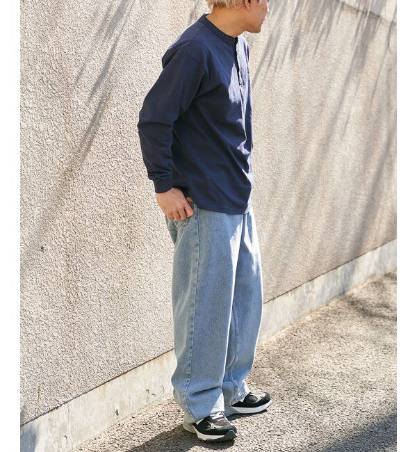 VENCE share style「【Goodwear】ヘンリーネックBIGロンT」|Tシャツ・カットソー|