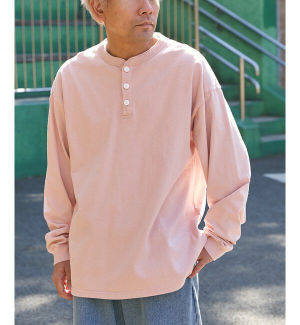 VENCE share style「【Goodwear】ヘンリーネックBIGロンT」|Tシャツ・カットソー|