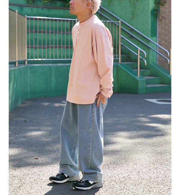VENCE share style「【Goodwear】ヘンリーネックBIGロンT」|Tシャツ・カットソー|
