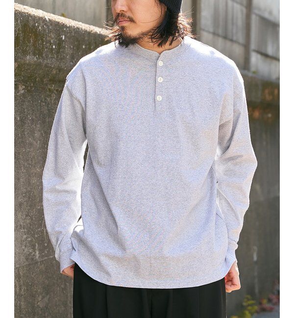 VENCE share style「【Goodwear】ヘンリーネックBIGロンT」|Tシャツ・カットソー|グレー