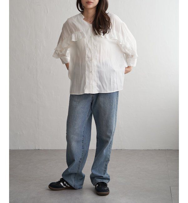 VENCE share style「袖フリルブラウス」|シャツ・ブラウス|