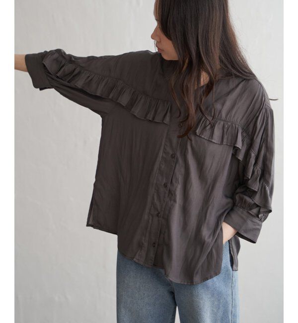 VENCE share style「袖フリルブラウス」|シャツ・ブラウス|