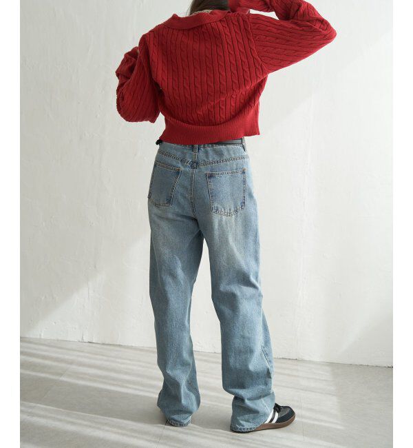 VENCE share style「BEVERLY HILLS POLO CLUB ケーブル編みポロカーデ」|カーディガン|