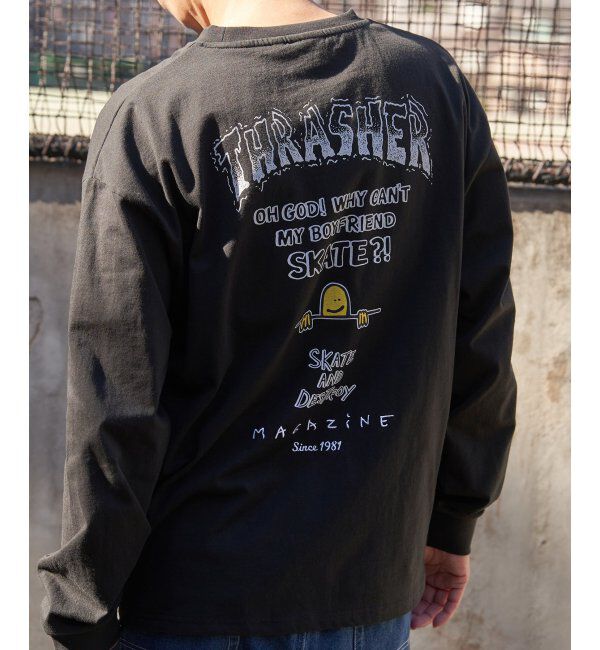 VENCE share style「THRASHER スラッシャー マークゴンザレスロゴロンＴ」|Tシャツ・カットソー|