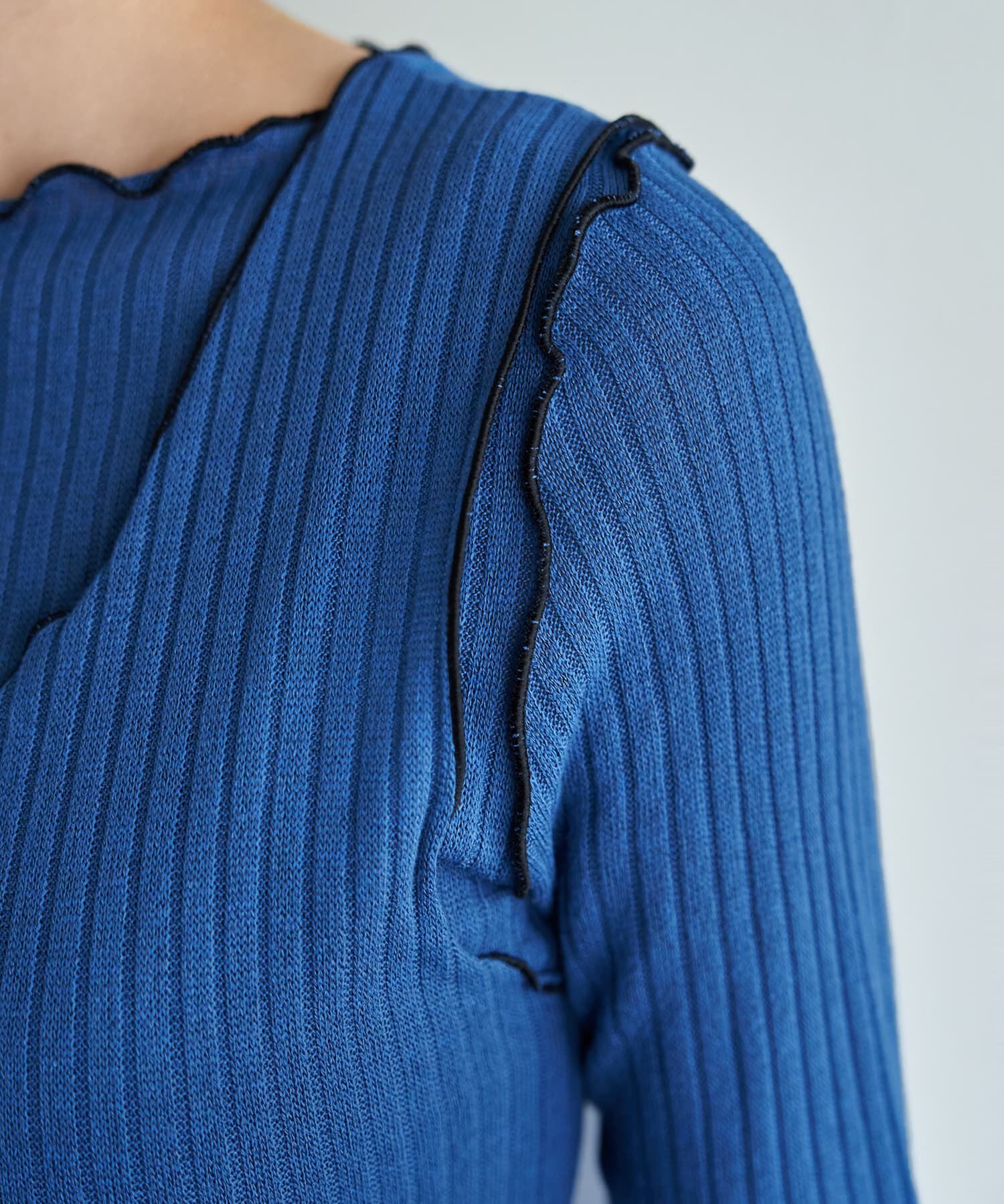 STYLE DELI「メロウリブ◆ベストレイヤードトップス」|Tシャツ・カットソー|