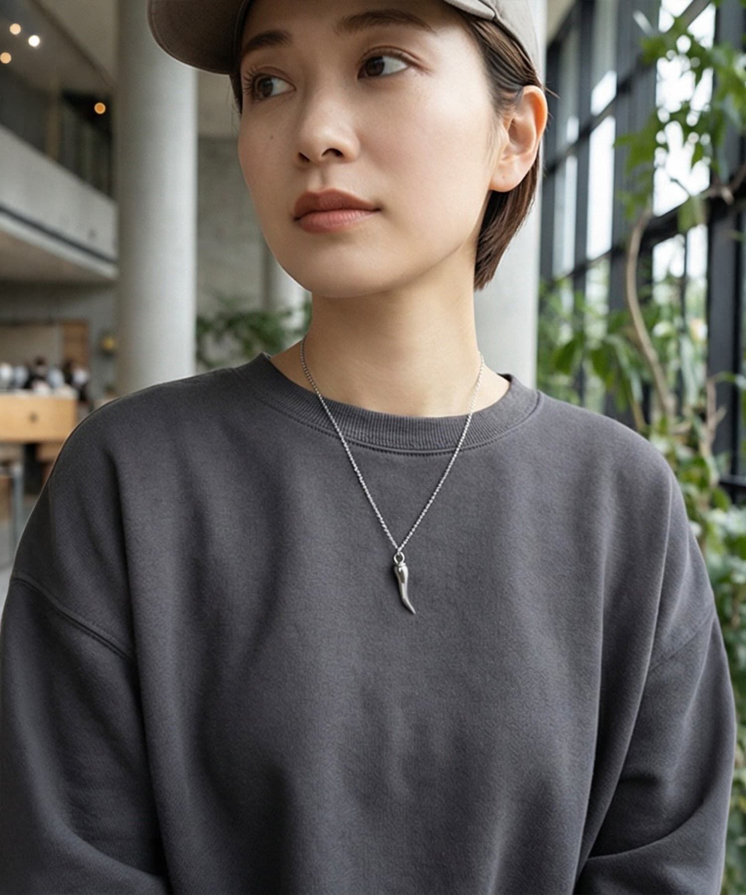 STYLE DELI「【DELI by】イタリアンホーン・ペッパーペンダントネックレス」|ネックレス|