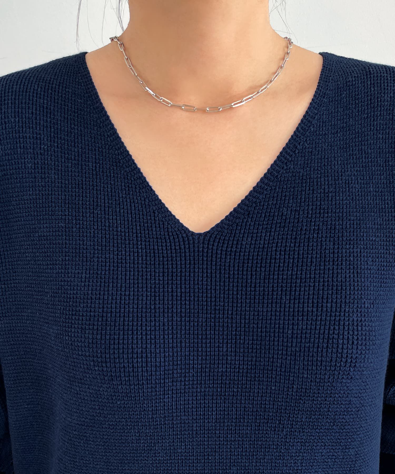 STYLE DELI「サーマル編みVネックワンピース」|ワンピース|