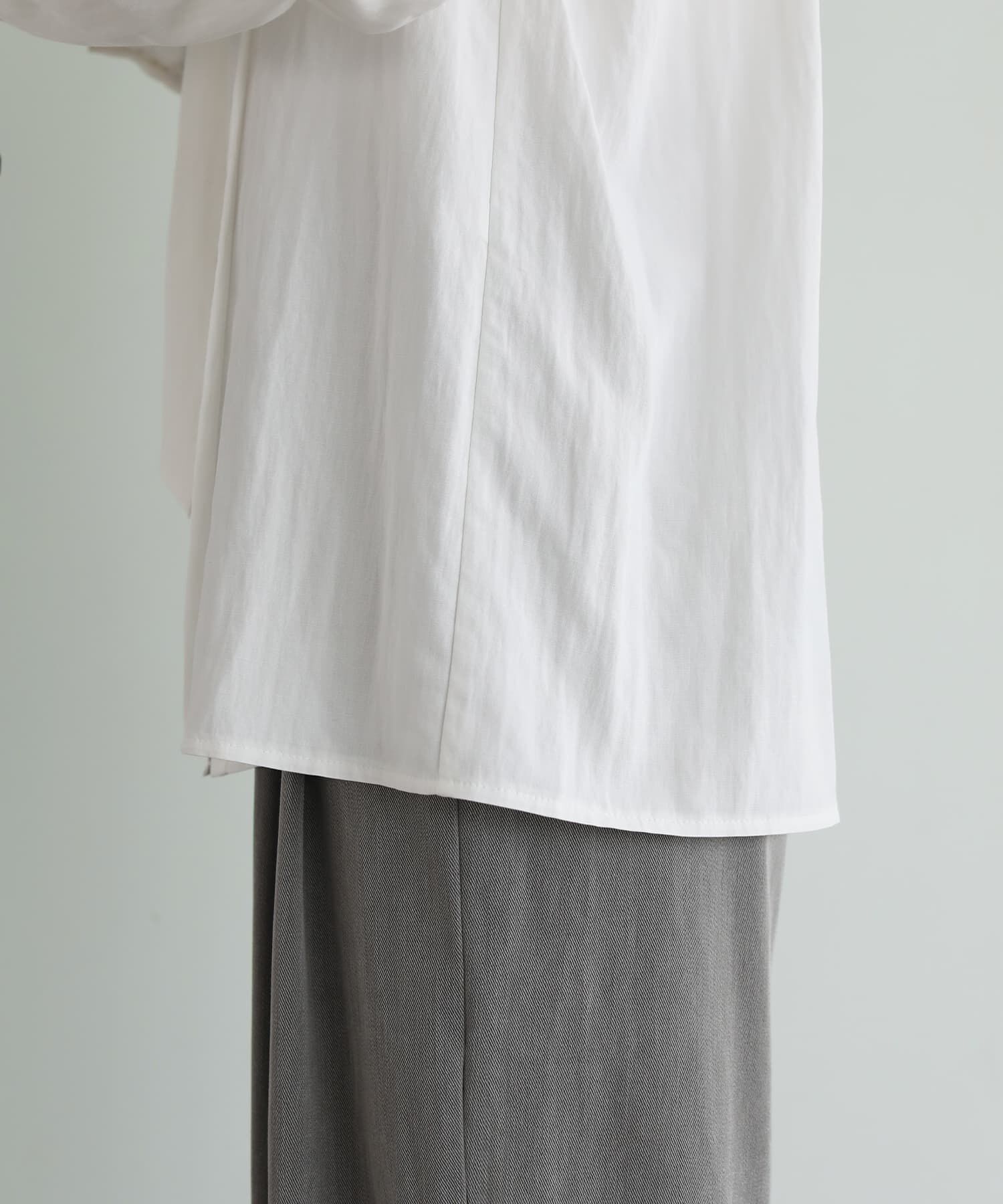 STYLE DELI「【LUXE】ニュアンス生地のタックボウタイブラウス」|シャツ・ブラウス|