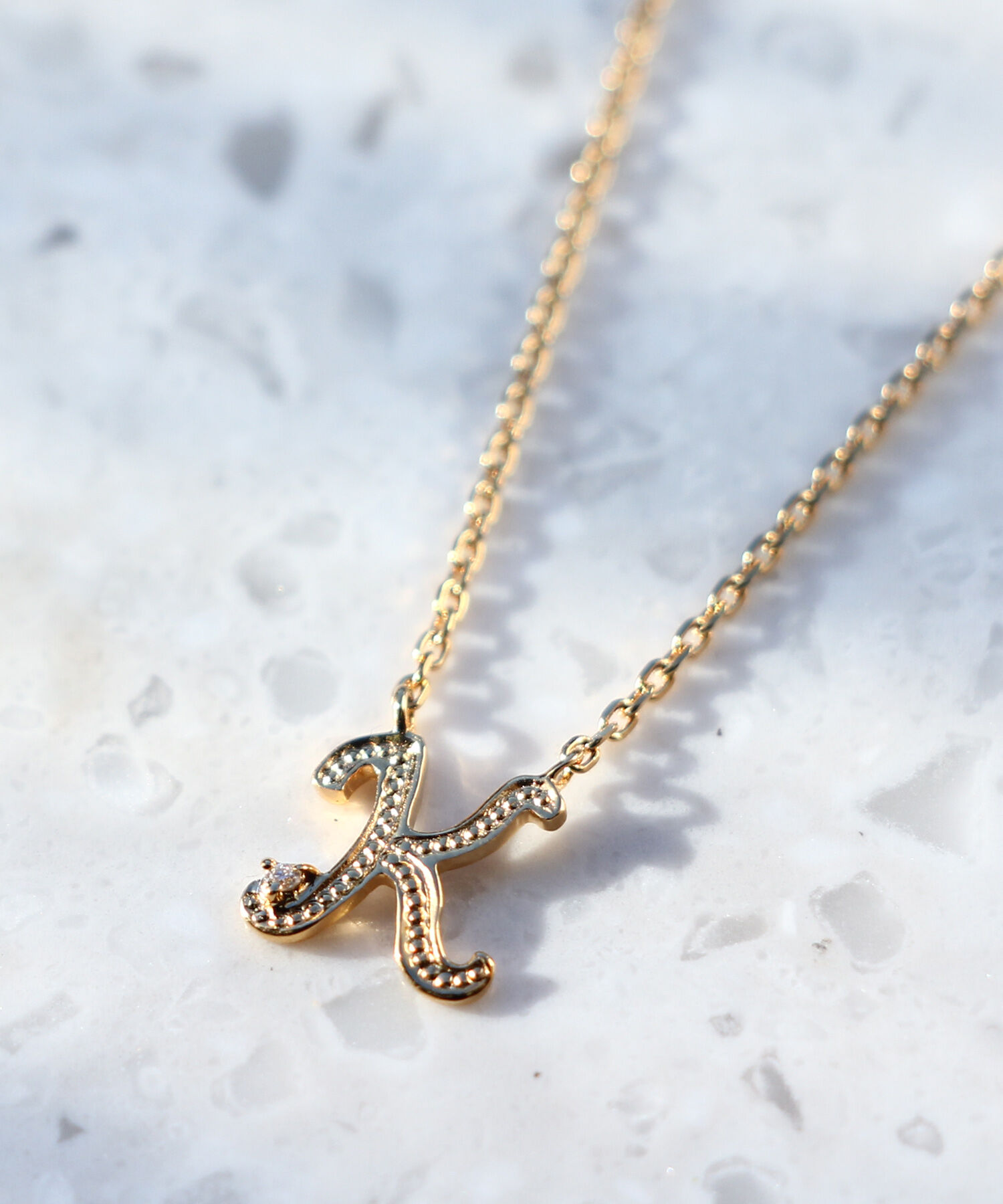 JUPITER「【SV】イニシャルダイヤモンドネックレス」|ネックレス|