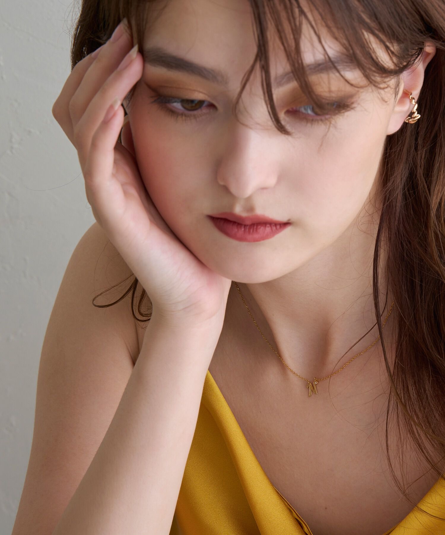 JUPITER「【SV】イニシャルダイヤモンドネックレス」|ネックレス|