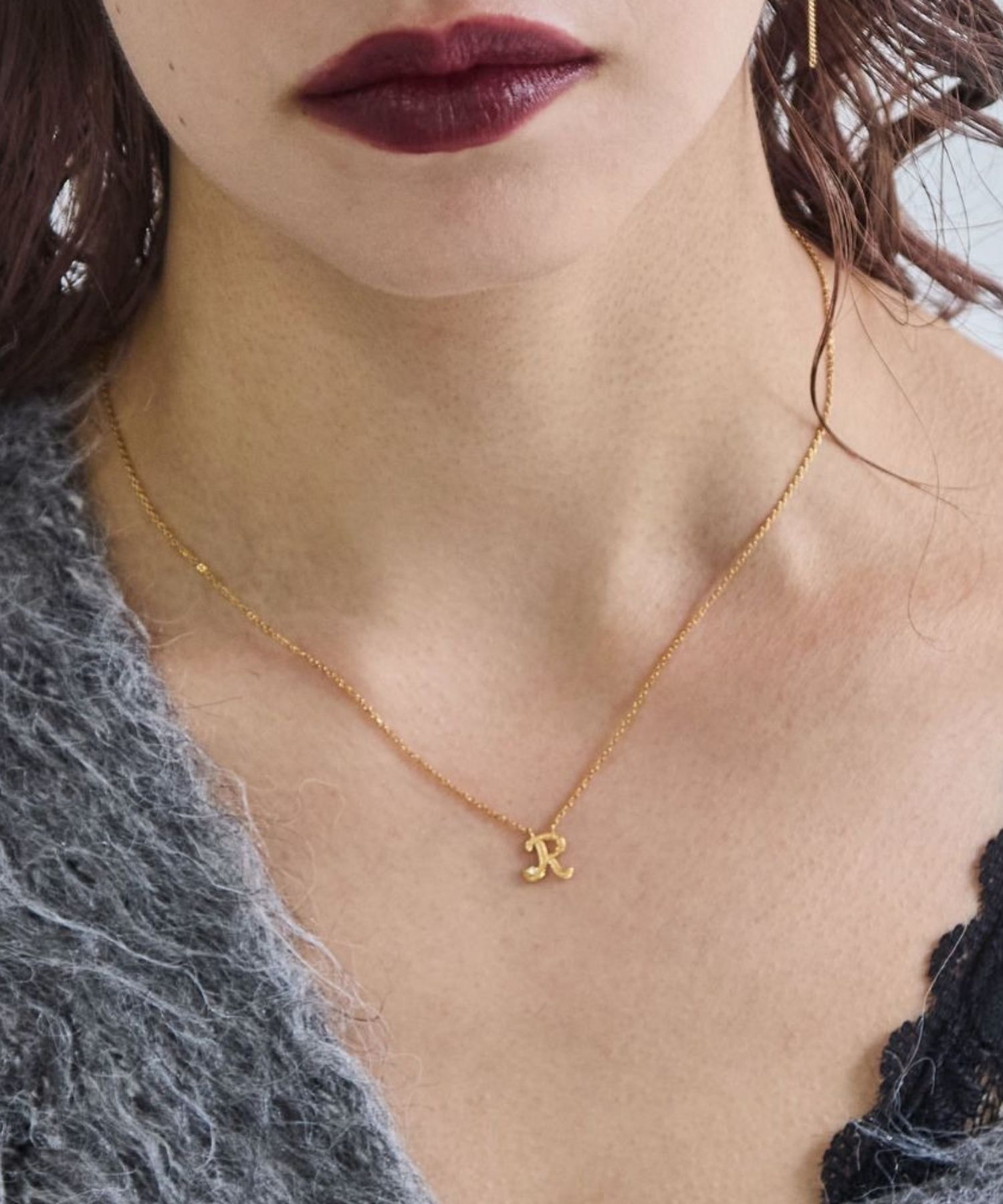 JUPITER「【SV】イニシャルダイヤモンドネックレス」|ネックレス|