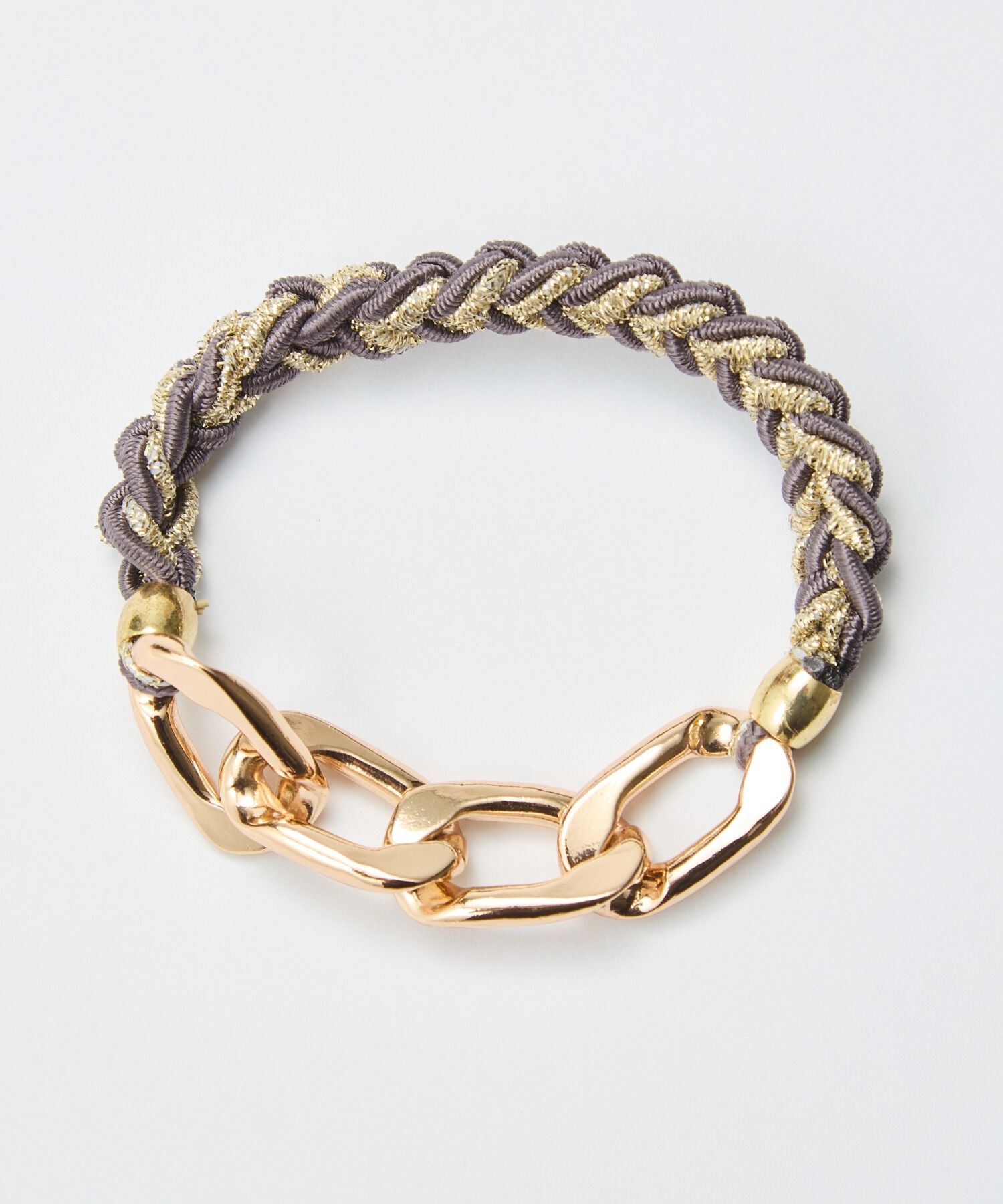 Phoebe「2wayツイストメタルヘアブレス　グレー」|ヘアゴム・シュシュ|