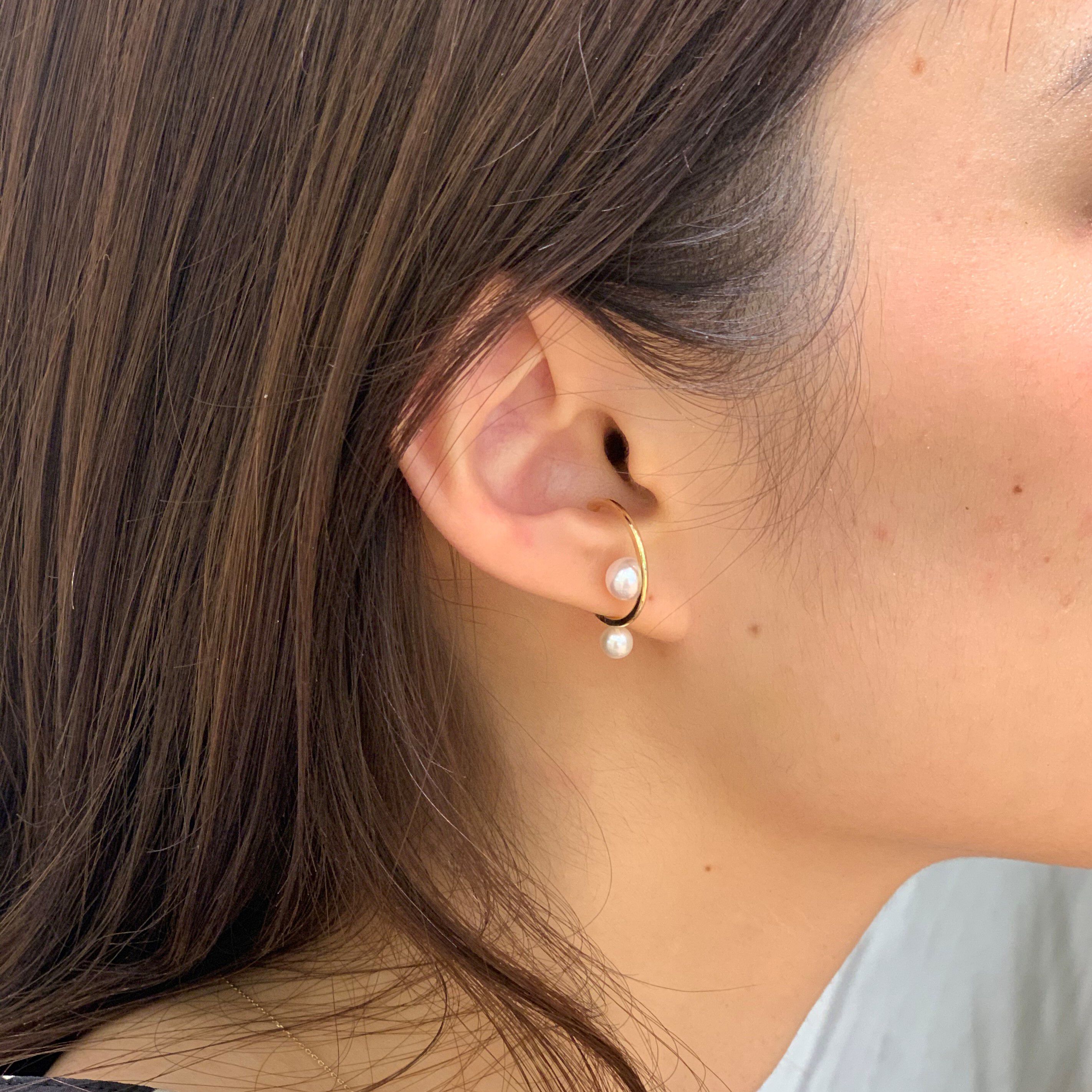 STAR JEWELRY「PEARL EAR CUFF」|イヤリング|