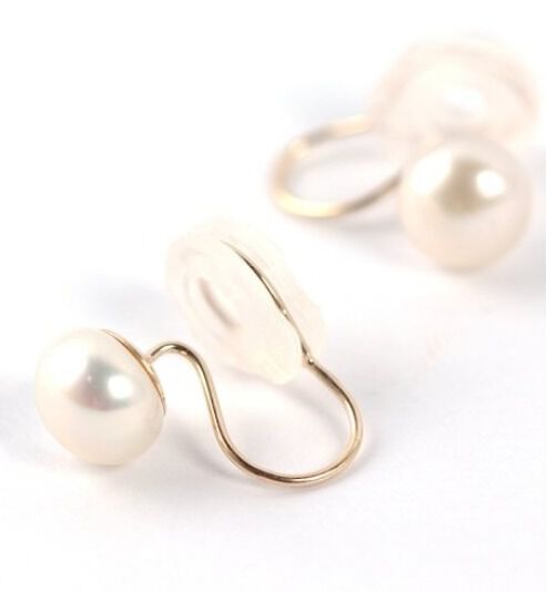  「K10YG 淡水パール イヤリング」|イヤリング|
