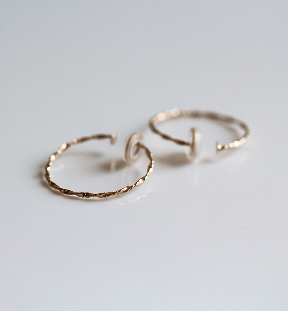  「ゴールド フープ イヤリング  | K10YG」|イヤリング|