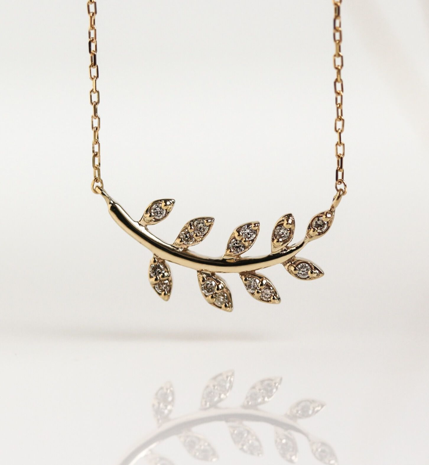  「ダイヤモンド サピン ネックレス | K10YG」|ネックレス|