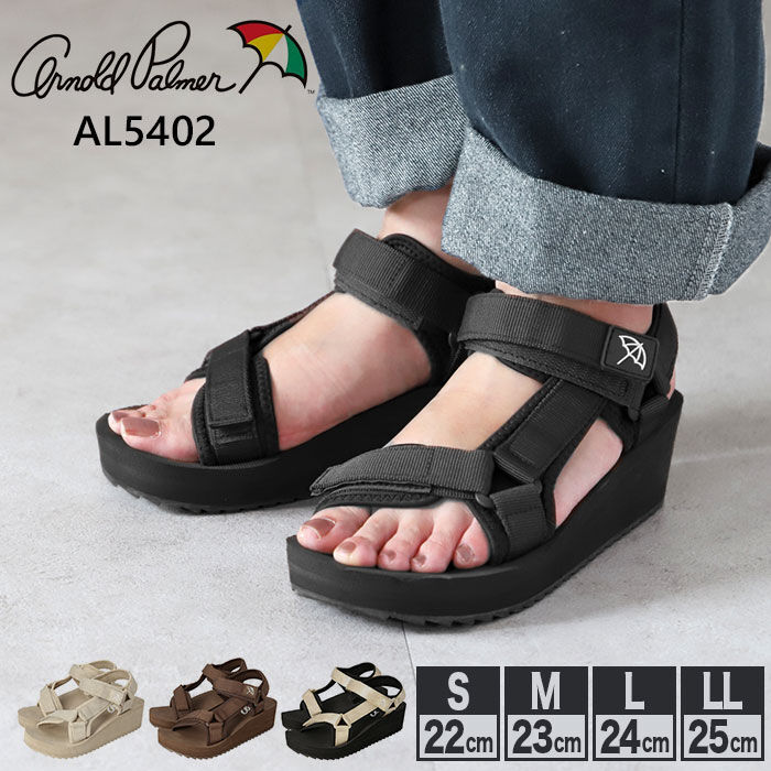 BACKYARD FAMILY「アーノルドパーマー サンダル 通販 スポーツサンダル レディース 厚底 ウェッジソール 歩きやすい」|サンダル|