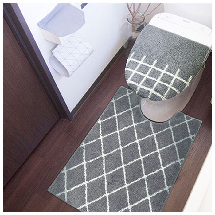 BACKYARD FAMILY「トイレマット ロング おしゃれ 通販 ロングトイレマット マット トイレ 80 &times; 60cm」|トイレタリー・ランドリーグッズ|