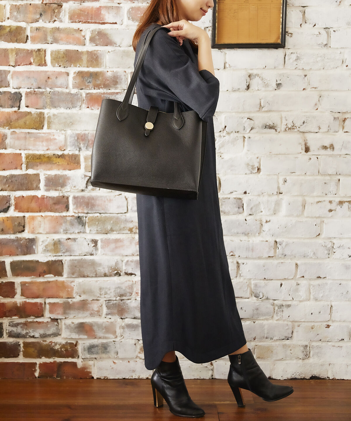 Samantha Thavasa「サークルモチーフスクエアレザートートバッグ 大サイズ」|トートバッグ|