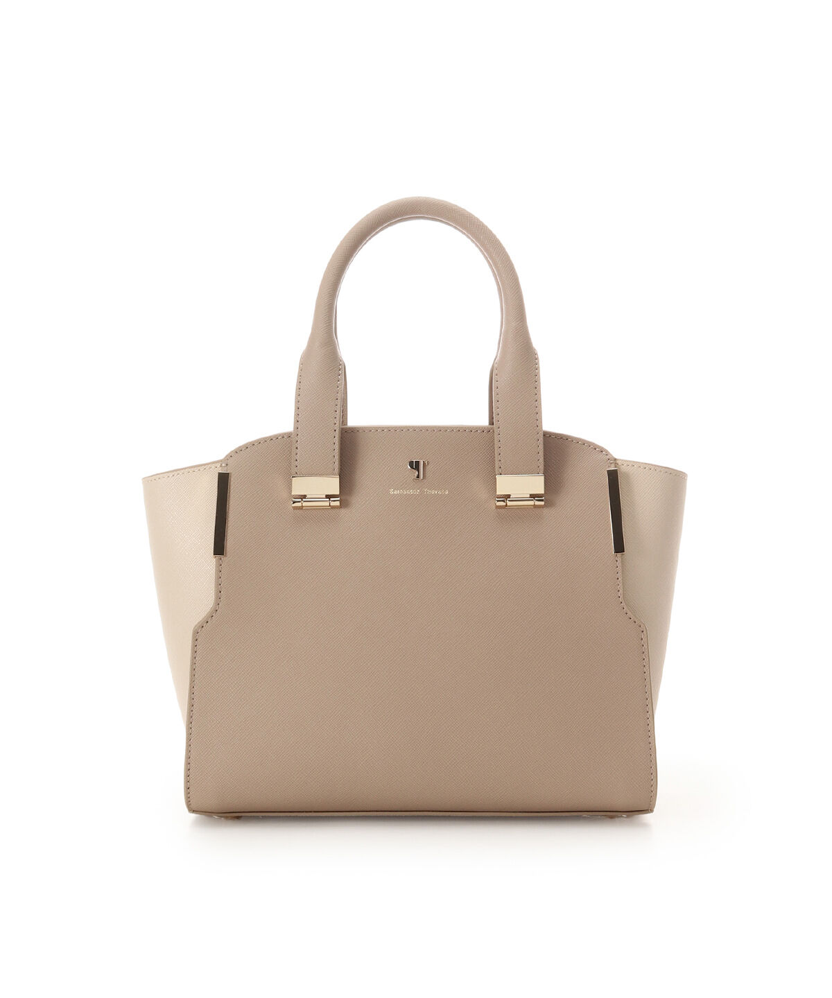 Samantha Thavasa「[Newカラー]Pomme d'espoir ポムディスポワール バイカラーハンドルバッグ」|ハンドバッグ|グレージュ