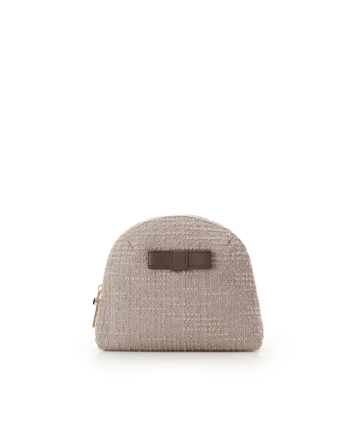 Samantha Thavasa「ループツイードデザイン エムシュシュⅢ ポーチ」|ポーチ|グレージュ